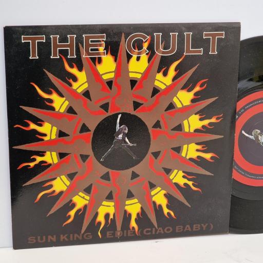 THE CULT Sun King, Edie (ciao baby) 7 single. BEG235