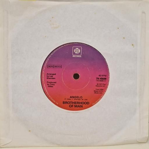 BROTHERHOOD OF MAN Angelo, All night 7 single. 7N45699