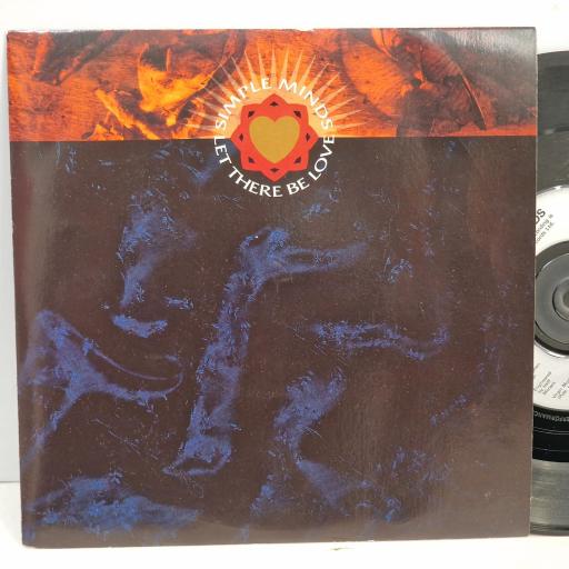 SIMPLE MINDS Let There Be Love, Virgin VS 1332, 7 Single, Injection Moulded Label