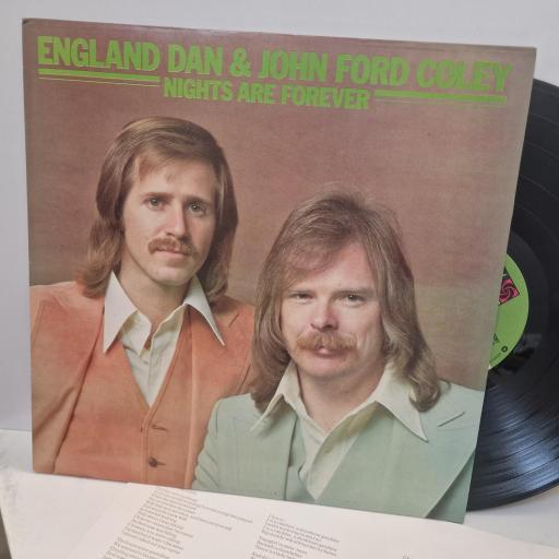 ENGLAND DAN & JOHN FORD COLEY Nights Are Forever, Atlantic K 50297, 12” LP