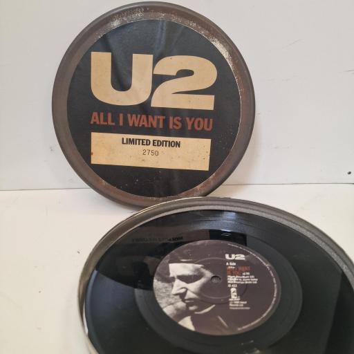 U2 All I Want Is You, Island Records ISB 422, 7 Single, Limited Edition, Numbered, Tin Box