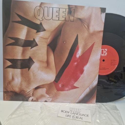 QUEEN Body Language, Elektra AS-11567, 2 Track 12” Single, Stereo