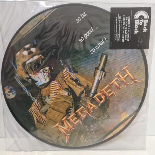 MEGADETH So Far, So Good… So What! Capitol Records ESTP 2053, 12” LP, Picture Disc