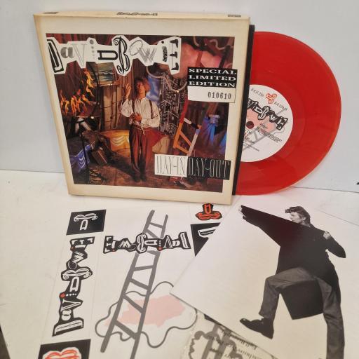 DAVID BOWIE Day-In Day-Out, EMI America EAX 230, 7 Single, Stereo, Red Translucent Vinyl, Box Set, Limited Edition, Numbered