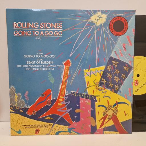 THE ROLLING STONES Going To A Go Go (Live), Rolling Stones Records 1A 052Z-64820, 2 Track 12” Single