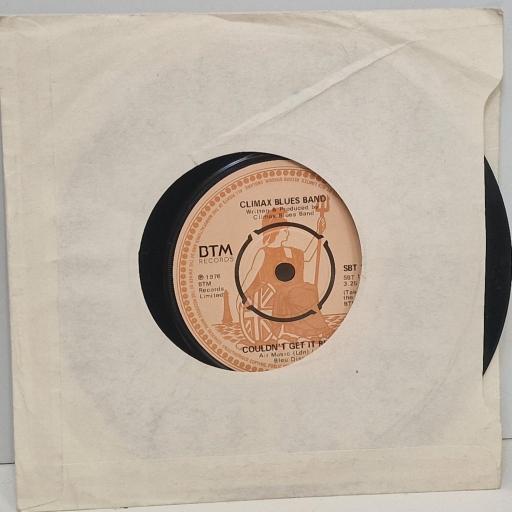 CLIMAX BLUES BAND Couldnt get it right, Fat Maybellene 7 single. SBT105