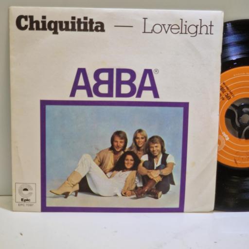 ABBA Chiquitita, Lovelight 7” single. EPC7097