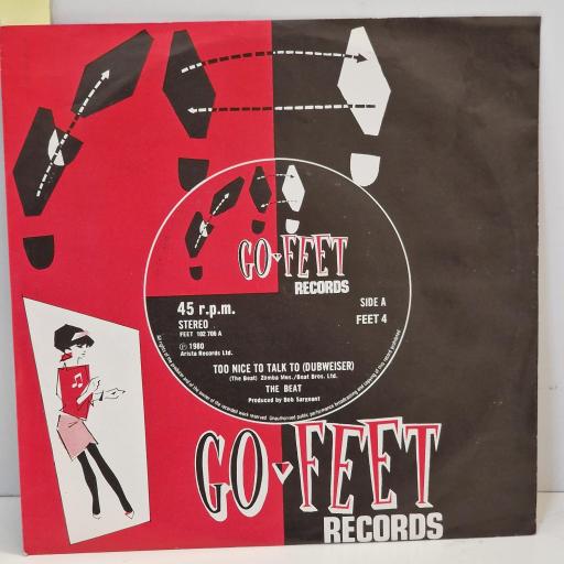 THE BEAT Too Nice To Talk To, Go-Feet Records FEET 4, 2 Track 7” Single