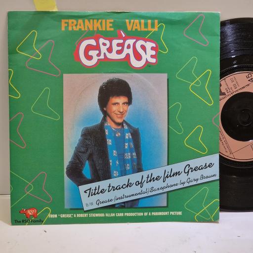 FRANKIE VALLI, GARY BROWN Grease 7” single. RSO012