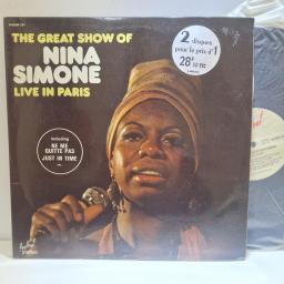 NINA SIMONE, The Great Show Of Nina Simone Live In Paris, ALBUM167, 2x12” vinyl LP