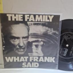 THE FAMILY What Frank Said, RAVE 11FX, 7” VINYL FLEXIDISC