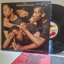 THE PASADENAS To whom it may concern 12” vinyl LP. 4628771