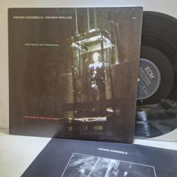 HEINER GOEBBELS, HEINER MULLER Der Mann Im Fahrstuhl, ECM1369, 12” vinyl LP