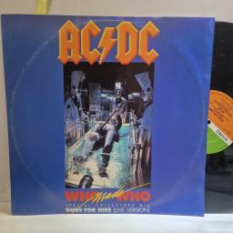 AC/DC Who made who, Guns for hire SPECIAL COLLECTORS MIX 12” single. A9425T