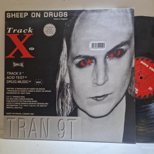 SHEEP ON DRUGS Track X EP 12” vinyl EP. TRAN9T