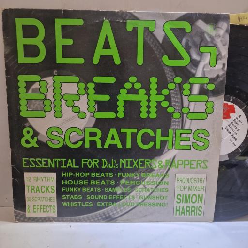 SIMON HARRIS Beats, Breaks & Scratches, MOMIX 1, 12” VINYL LP