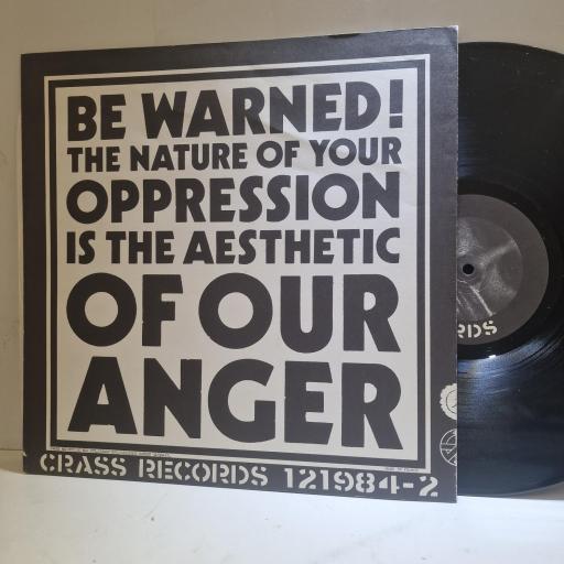 CRASS Yes Sir, I Will. 121984-2, FOLD-OUT SLEEVE 12” VINYL LP