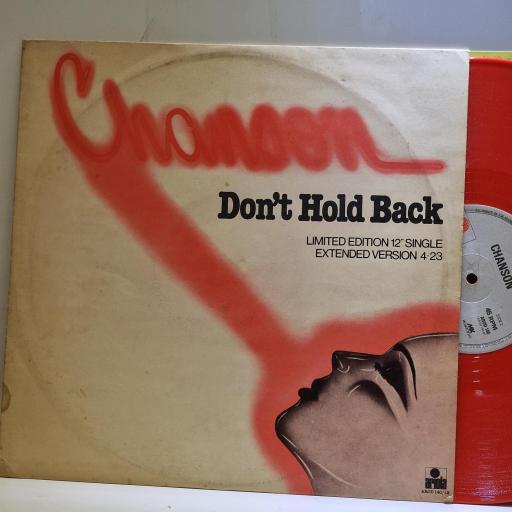 CHANSON Don’t Hold Back, 12” Vinyl LP, AROD 140/12