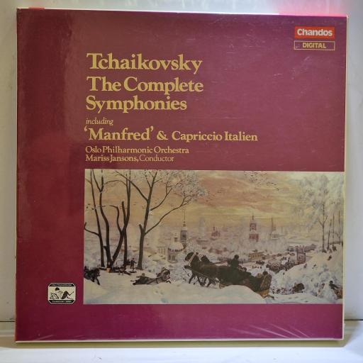 PYOTR ILLYICH TCHAIKOVSKY, OSLO FILHARMONISKIE ORKESTER, MARISS JANSONS, The Complete Symphonies; Manfred Symphony; Capriccio Italien, DBRD7001, 7x12” vinyl LP set