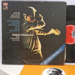 MOZART, HERBERT VON KARAJAN, BERLIN PHILHARMONIC ORCHESTRA, The Last Six Symphonies, SLS809, 4x12” vinyl LP