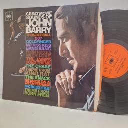 JOHN BARRY, Great movie sounds of John Barry, 62402, 12” vinyl LP