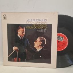 BEETHOVEN, OTTO KLEMPERER, YEHUDI MENUHIN, NEW PHILHARMONIA ORCHESTRA, Violin concerto in D (Op. 61), ASD2285, 12” vinyl LP