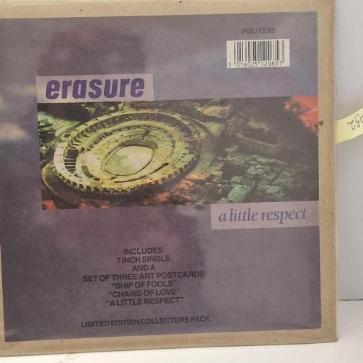 ERASURE, A Little Respect / Like Zsa Zsa Zsa Gabor, PMUTE85, 7” single