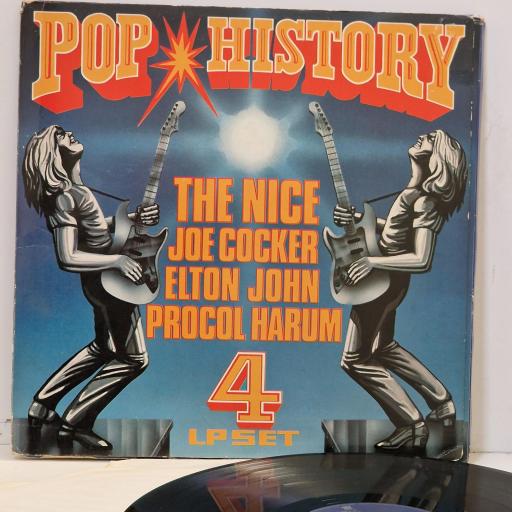 VARIOUS FT. THE NICE, JOE COCKER, ELTON JOHN, PROCOL HARUM, Pop History, R10004, 4x12” vinyl LP