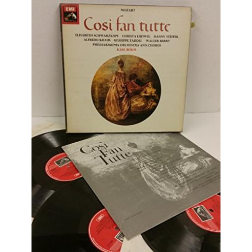 MOZART cosi fan tutte, 3 x lp, libretto, boxset, SLS 5028