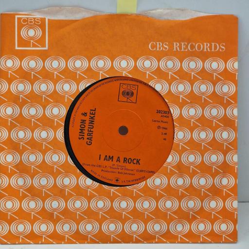 SIMON & GARFUNKEL, Flowers never bend with the rainfall, I am a rock, 202303, 7” single