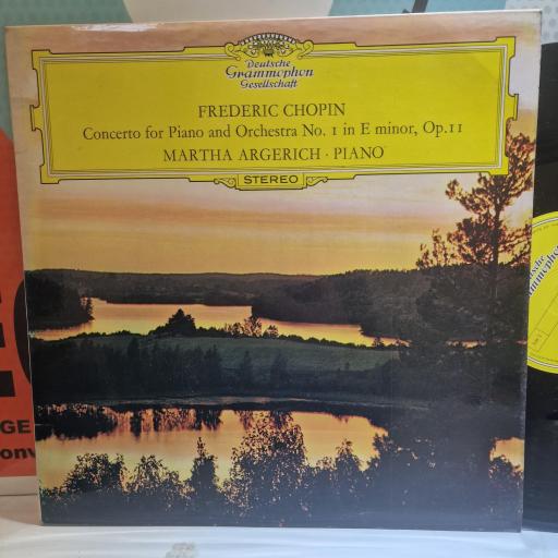 MARTHA ARGERICH, FREDERIC CHOPIN, CLAUDIO ABBADO, THE LONDON SYMPHONY ORCHESTRA, Concerto For Piano And Orchestra No. 1, Op. 11 / Scherzo No. 3, Op. 39 / Barcarolle Op. 60, 2850003, 12” vinyl LP