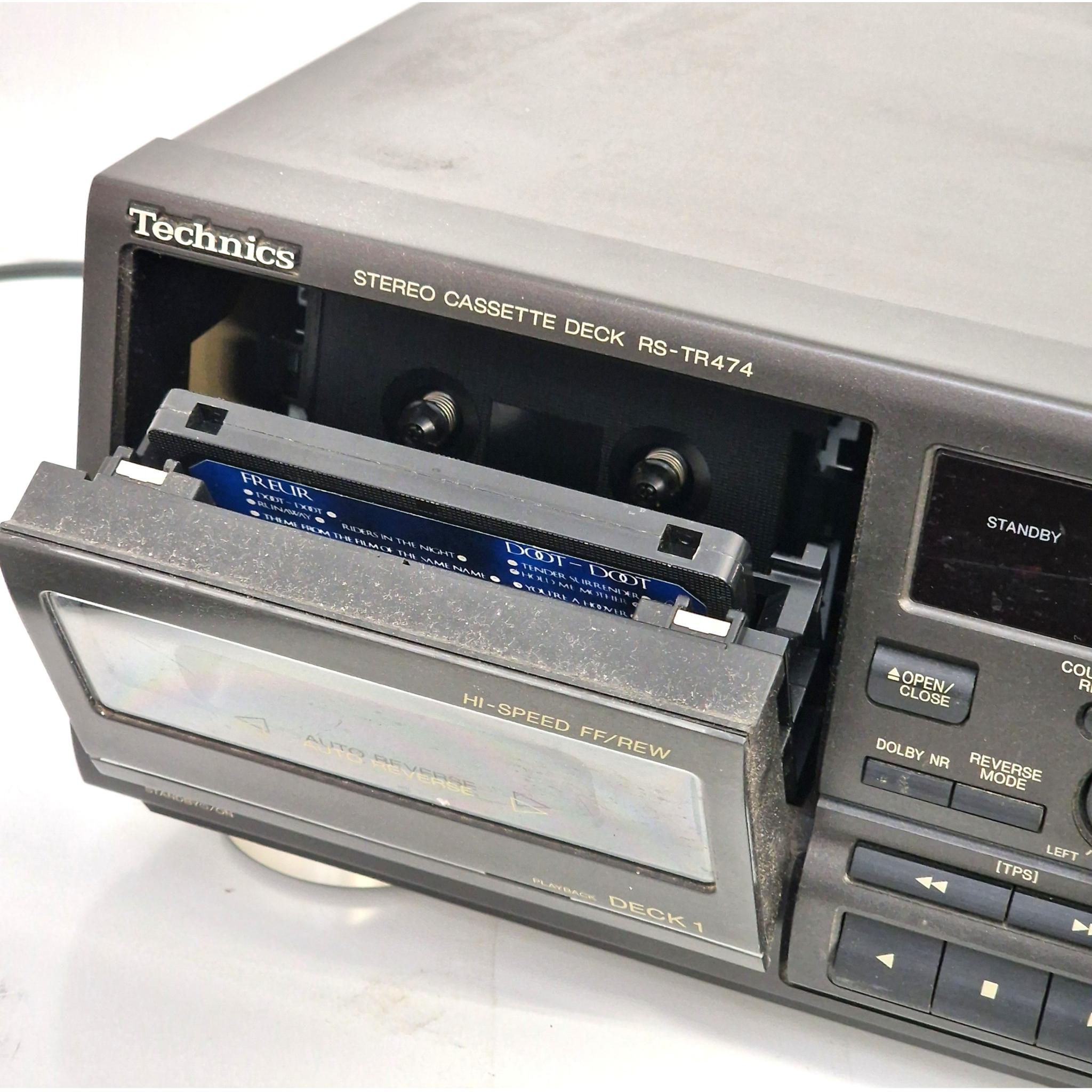 Platine Double Cassettes Technics RS-TR474 – Auto Reverse, Hi-Fi, Mark II