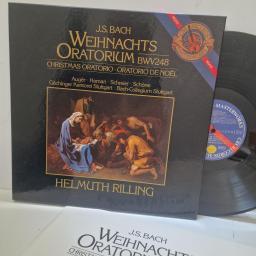 J.S. BACH, HELMUTH RILLING, GÄCHINGER KANTOREI STUTTGART, BACHCOLLEGIUM STUTTGART, AUGER, MUCKENHEIM, SCHREIER, SCHÖNE, WEINACHTS ORATORIUM, I3M 39229, 3x Vinyl Box Set