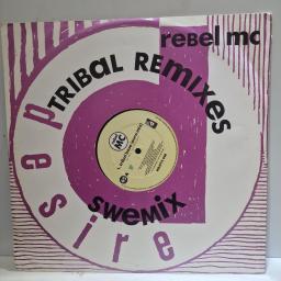 REBEL MC, Tribal Base (Tribal Remixes), WANTX 44R 12” single