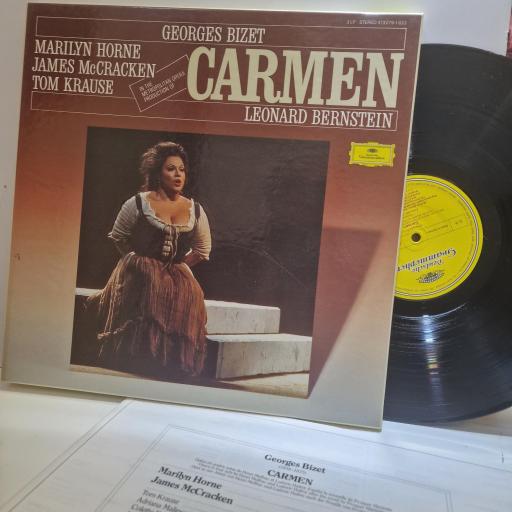 GEORGES BIZET / MARILYN HORNE / JAMES MCCRACKEN / LEONARD BERNSTEIN / METROPOLITAN OPERA ORCHESTRA AND CHORUS, Carmen, 413 279-1, 3X Vinyl Box Set