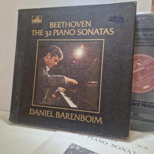 BEETHOVEN, DANIEL BARENBOIM, The 32 Piano Sonatas, SLS 794/12, 12X vinyl Box Set