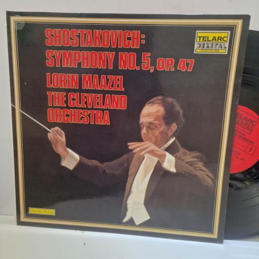 SHOSTAKOVICH, THE CLEVELAND SYMPHONY ORCHESTRA, LORIN MAAZEL, Symphony No.5, Op.47, DG-10067 , 12” LP