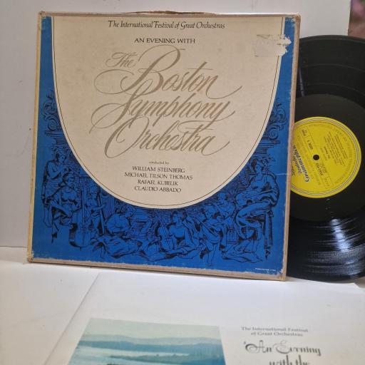 THE BOSTON SYMPHONY ORCHESTRA, WILLIAM STEINBERG / MICHAEL TILSON THOMAS / RAFAEL KUBELIK / CLAUDIO ABBADO, An Evening With The Boston Symphony Orchestra, 2721034, 4x Vinyl Box Set
