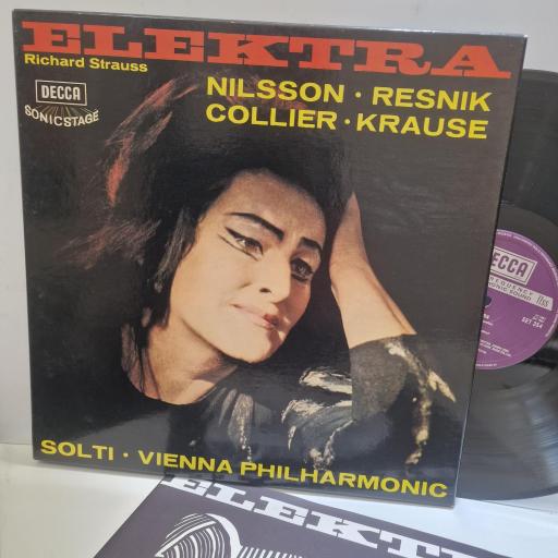 RICHARD STRAUSS, VIENNA PHILHARMONIC ORCHESTRA, GEORG SOLTI, Elektra, SET 354-5, 2x Vinyl Box Set