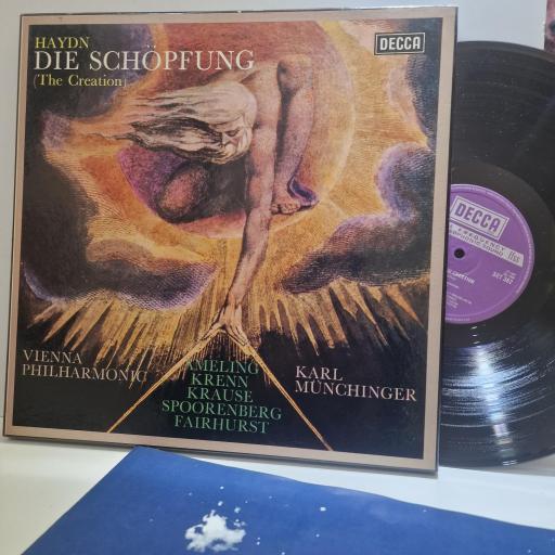HAYDN, VIENNA PHILHARMONIC, AMELING, KRENN, KRAUSE, SPOORENBERG, FAIRHURST, KARL MÜNCHINGER, Die Schöpfung (The Creation), SET 362-3, 2x Vinyl Box Set