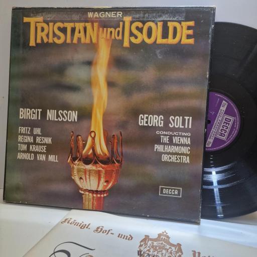 WAGNER, BIRGIT NILSSON, FRITZ UHL, REGINA RESNIK, TOM KRAUSE, ARNOLD VAN MILL, GEORG SOLTI, VIENNA PHILHARMONIC ORCHESTRA, Tristan Und Isolde, SET 204-8, 6X Vinyl Box Set