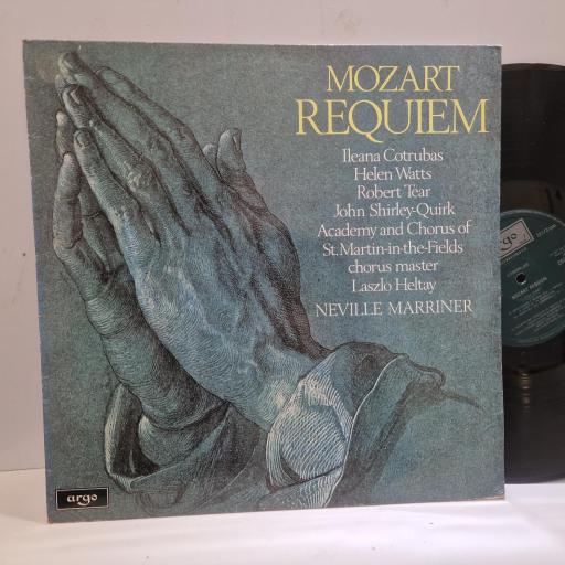 MOZART, ILEANA CORTRUBAS, HELEN WATTS, ROBERT TEAR, JOHN SHIRLEY-QUIRK, ACADEMY, CHORUS OF ST. MARTIN-IN-THE-FIELDS, LASZLO HELTAY, NEVILLE MARRINER, Requiem, ZRG 876, 12” LP