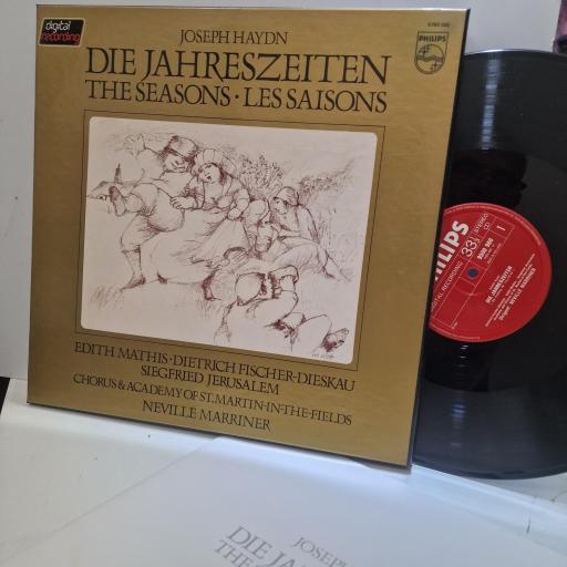 JOSEPH HAYDN, EDITH MATHIS, DIETRICH FISCHER, DIESKAU, SIEGFRIED JERUSALEM, CHORUS, ACADEMY OF ST MARTIN IN THE FIELDS, NEVILLE MARRINER, Die Jahrezeiten, - Gesamtaufnahme, 6769 068, 3x Vinyl Box Set