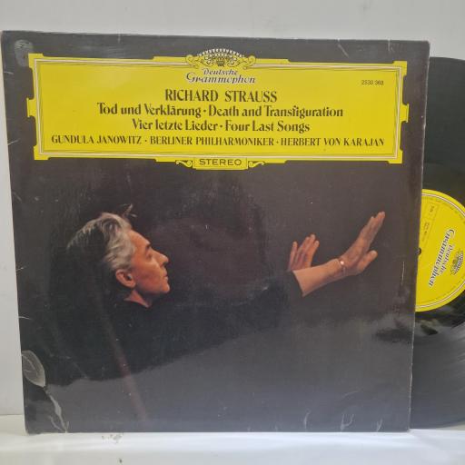 RICHARD STRAUSS, GUNDULA JANOWITZ, BERLINER PHILHARMONIKER, HERBERT VON KARAJAN, Tod Und Verklärung / Vier Letzte Lider, 2530 368, 12” LP