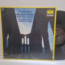 RICHARD STRAUSS, BERLIN PHILHARMONIC ORCHESTRA, HERBERT VON KARAJAN, Metamorphosen / Death And Transfiguration, 2542 164, 12" LP