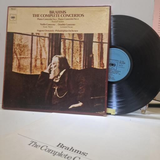 EUGENE ORMANDY, RUDOLF SERKIN, ISAAC STERN, LEONARD ROSE, THE PHILADELPHIA ORCHESTRA / BRAHMS, The Complete Concertos, 77372, 12� LP BOX SET