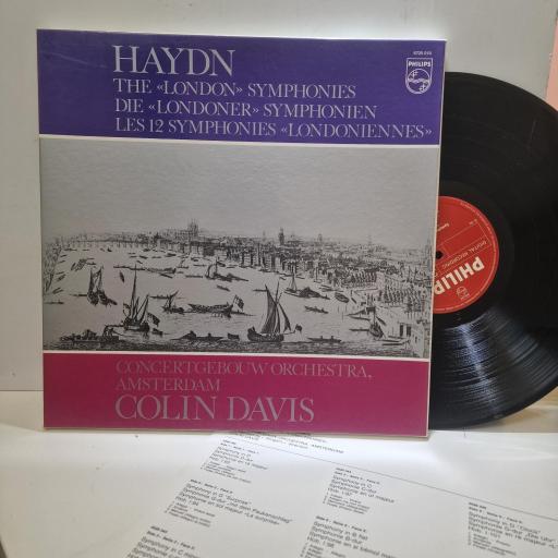 HAYDN, SIR COLIN DAVIS, CONCERTGEBOUW ORCHESTRA AMSTERDAM, The “London" Symphonies, 6725 010, 12" LP BOX SET