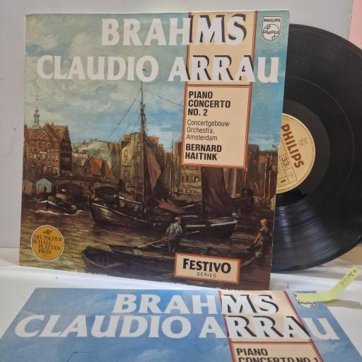 BRAHMS, CLAUDIO ARRAU, CONCERTGEBOUW-ORCHESTER, AMSTERDAM, BERNARD HAITINK, Klavierkonzert Nr.1/Nr.2, 6570 014/052, 12� LP