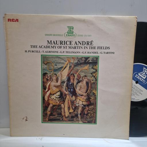 MAURICE ANDR�, ACADEMY OF ST. MARTIN IN THE FIELDS, Maurice Andr� & The Academy Of St. Martin In The Fields Interpetent H. Purcell-T.Albinoni-G.P. Telemann-G.F. Haendel-G. Tartini, STU 70871, LP