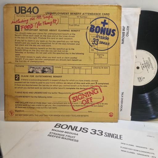 UB40, Signing Off, 574007, 12" LP